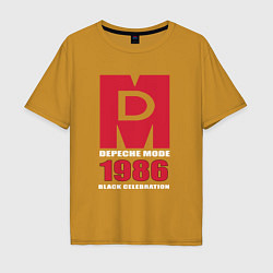 Мужская футболка оверсайз Depeche Mode - Black Celebration album merch