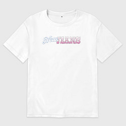 Мужская футболка оверсайз Newjeans logo