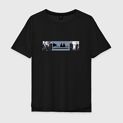 Футболка оверсайз мужская Depeche Mode - Delta Machine merch, цвет: черный