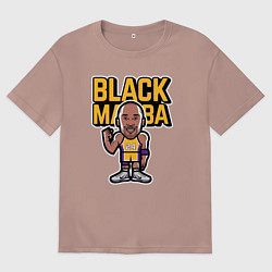 Футболка оверсайз мужская Kobe black mamba, цвет: пыльно-розовый