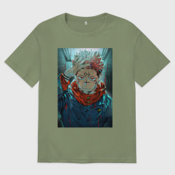 Мужская футболка оверсайз Крутой Суккуна