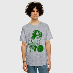 Футболка оверсайз мужская Go Celtics, цвет: меланж — фото 2