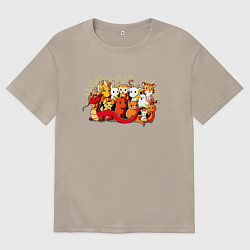 Мужская футболка оверсайз Дракон и Ко