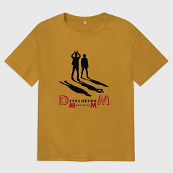 Футболка оверсайз мужская Depeche Mode - Memento Mori spirit of Andy, цвет: горчичный