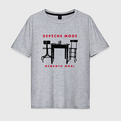 Мужская футболка оверсайз Depeche Mode - Table skull