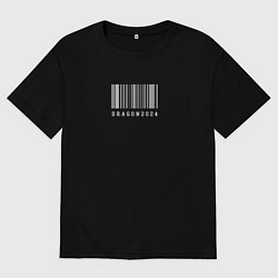 Мужская футболка оверсайз Дракон 2024 штрих код