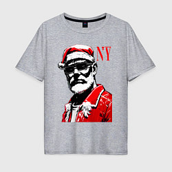 Мужская футболка оверсайз Cool Santa - portrait