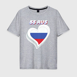 Мужская футболка оверсайз 55 регион Омская область