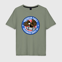 Мужская футболка оверсайз USA skate eagle