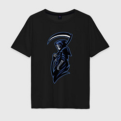 Футболка оверсайз мужская Grim reaper, цвет: черный