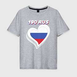 Мужская футболка оверсайз 190 регион Московская область