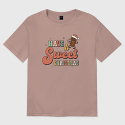 Мужская футболка оверсайз Сладкого Рождества