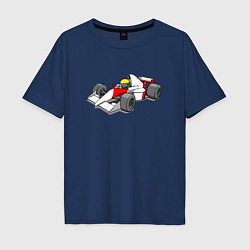 Мужская футболка оверсайз Формула-1 мультяшная МакЛарен