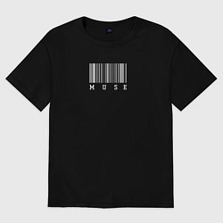 Мужская футболка оверсайз Muse штрихкод