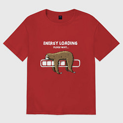 Мужская футболка оверсайз Ленивая загрузка