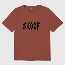 Мужская футболка оверсайз Скуф металл