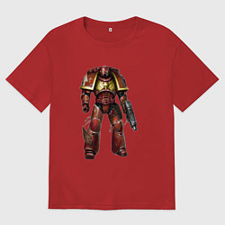 Мужская футболка оверсайз Астартес кровавый ангел