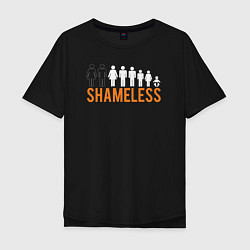Мужская футболка оверсайз Shameless evolution