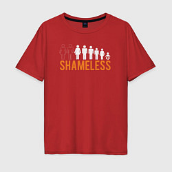 Мужская футболка оверсайз Shameless evolution