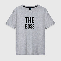 Мужская футболка оверсайз The boss - Couple