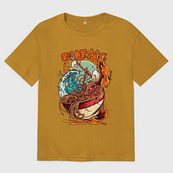 Мужская футболка оверсайз Рамен японский суп