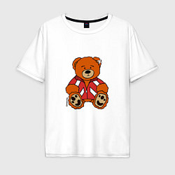 Мужская футболка оверсайз Медведь Марат в спортивном костюме