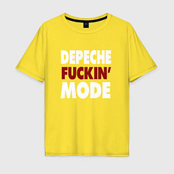 Футболка оверсайз мужская Depeche Funkin Mode, цвет: желтый