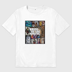 Мужская футболка оверсайз Bring Me the Horizon - music