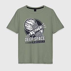 Мужская футболка оверсайз Проект глубокий космос