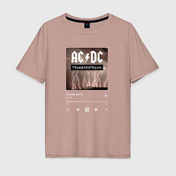 Мужская футболка оверсайз Thunderstruck - AC DC