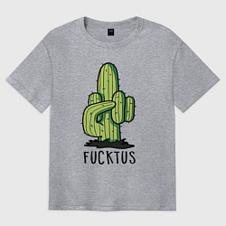 Футболка оверсайз мужская Fucktus, цвет: меланж