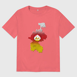 Мужская футболка оверсайз Осетия и герб