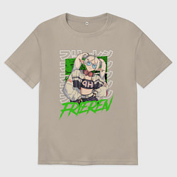 Мужская футболка оверсайз Frieren mage elf