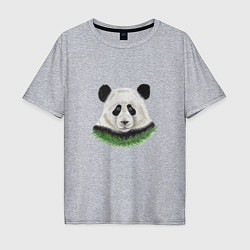Мужская футболка оверсайз Медведь панда