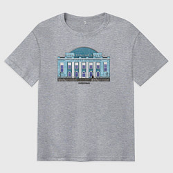 Футболка оверсайз мужская Норильский бассейн, цвет: меланж