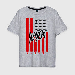 Мужская футболка оверсайз Slayer Flag