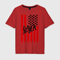 Мужская футболка оверсайз Slayer Flag