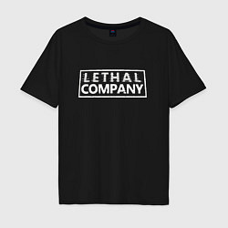 Футболка оверсайз мужская Lethal Company: Logo, цвет: черный