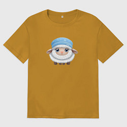 Мужская футболка оверсайз Маленькая овечка