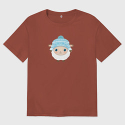 Мужская футболка оверсайз Маленькая овечка