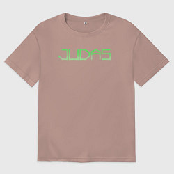 Мужская футболка оверсайз Judas logo