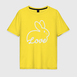 Мужская футболка оверсайз Love bunny
