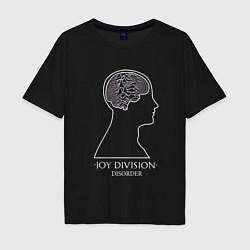 Футболка оверсайз мужская Joy Division - Disorder, цвет: черный