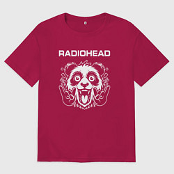 Мужская футболка оверсайз Radiohead rock panda