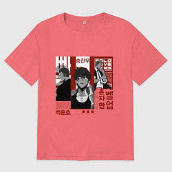 Мужская футболка оверсайз Solo leveling Rank S