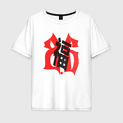 Мужская футболка оверсайз Китайский иероглиф счастье