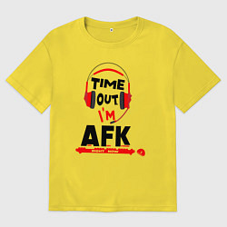 Мужская футболка оверсайз AFK - away from the keyboard