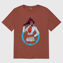 Мужская футболка оверсайз Йоруичи Шихоин из аниме и манги Блич