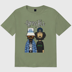 Мужская футболка оверсайз Cypress hill - B Real and Sen Dog