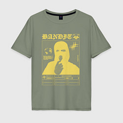 Футболка оверсайз мужская Bandit streetwear, цвет: авокадо